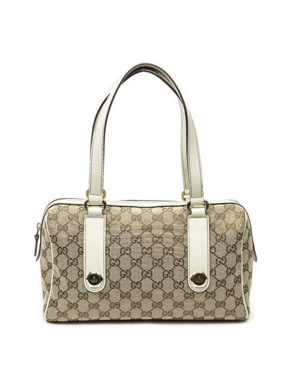 Gucci Charmy Boston Ivory Beige GG Canvas